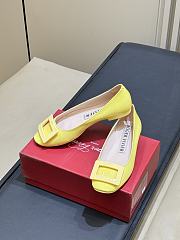 Roger Vivier U Look Ballerinas In Patent Leather Yellow - 6