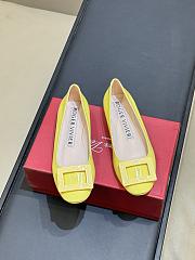 Roger Vivier U Look Ballerinas In Patent Leather Yellow - 3