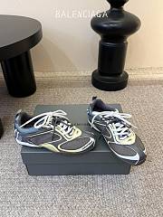 Balenciaga Radar Gradient Lines Sneaker In Brown, Blue, Yellow And Grey - 6