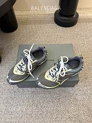 Balenciaga Radar Gradient Lines Sneaker In Brown, Blue, Yellow And Grey - 3