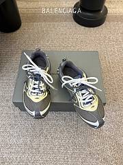 Balenciaga Radar Gradient Lines Sneaker In Brown, Blue, Yellow And Grey - 2