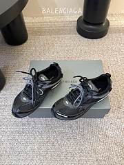 Balenciaga Radar Gradient Lines Sneaker In Black - 6