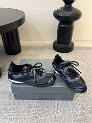 Balenciaga Radar Gradient Lines Sneaker In Black - 3