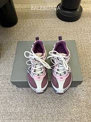 Balenciaga Radar Gradient Lines Sneaker In Purple, Grey, Pink And White - 5