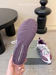 Balenciaga Radar Gradient Lines Sneaker In Purple, Grey, Pink And White - 6