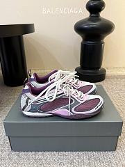 Balenciaga Radar Gradient Lines Sneaker In Purple, Grey, Pink And White - 4