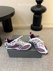 Balenciaga Radar Gradient Lines Sneaker In Purple, Grey, Pink And White - 2