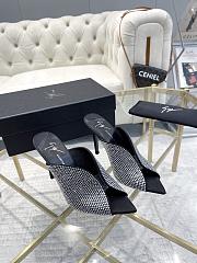 Giuseppe Zanotti Intriigo Sparkle Black Synthetic Fabric With Satin Effect 105mm - 1