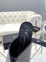 Giuseppe Zanotti Intriigo Sparkle Black Synthetic Fabric With Satin Effect 105mm - 6