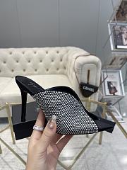 Giuseppe Zanotti Intriigo Sparkle Black Synthetic Fabric With Satin Effect 105mm - 5