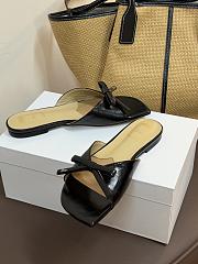 Dior Bow Slide Black Lambskin - 6