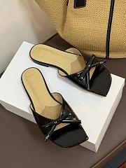 Dior Bow Slide Black Lambskin - 3