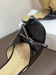 Dior Bow Slide Black Lambskin - 2