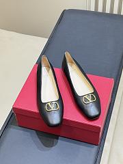 Valentino VLogo Signature Ballerina In Nappa Black - 1