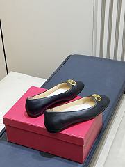 Valentino VLogo Signature Ballerina In Nappa Black - 5