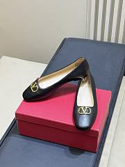 Valentino VLogo Signature Ballerina In Nappa Black - 3