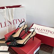 Valentino VLogo Signature Patent Leather Slingback Pump 80mm Black - 4