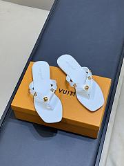 LV Gaia Flat Thong White 1AK46T - 5