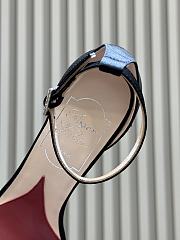 Roger Vivier Jewel Heel Sandals In Satin Black 10cm - 6