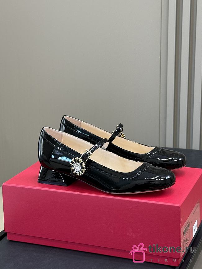 Roger Vivier Tres Vivier Mary Janes In Patent Leather - 1