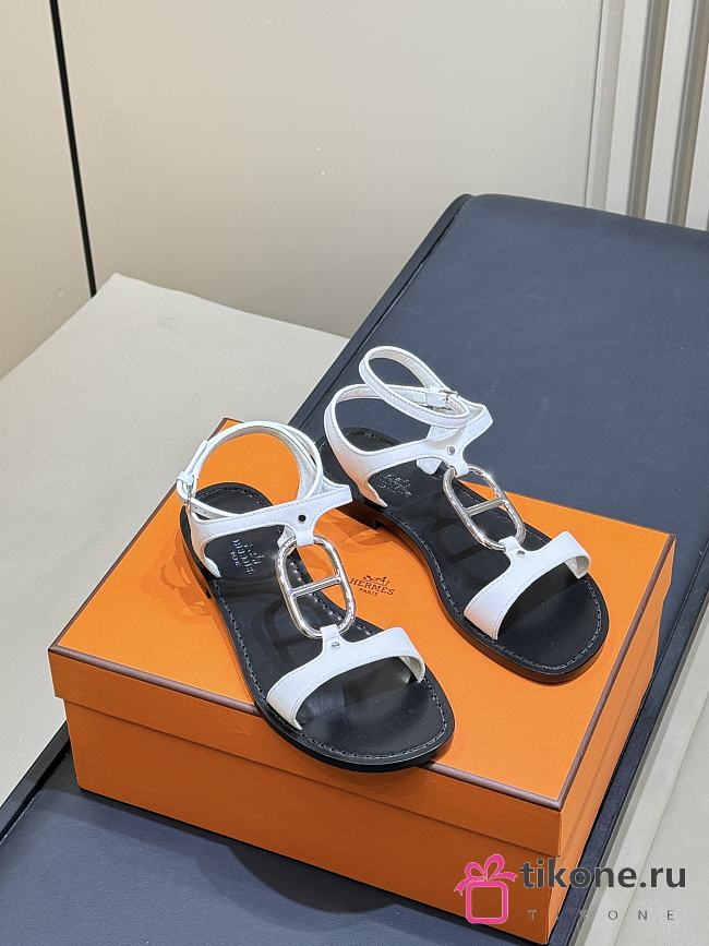 Hermes Marinella Sandal White - 1