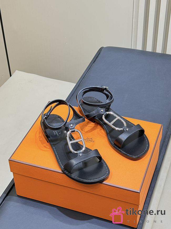 Hermes Marinella Sandal Black - 1