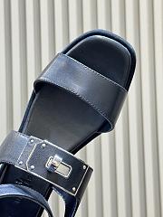Hermes Lola 35 Sandal Black 7.5cm - 4