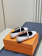 Hermes Jane Ballet Flat Beige - 6