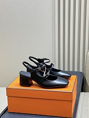 Hermes Jackie 50 Pump Black - 1