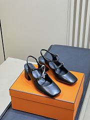 Hermes Jackie 50 Pump Black - 3