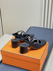 Hermes Jackie 50 Pump Black - 4