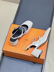 Hermes Jackie 50 Pump Beige - 6