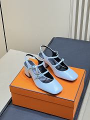 Hermes Jackie 50 Pump Blue - 6