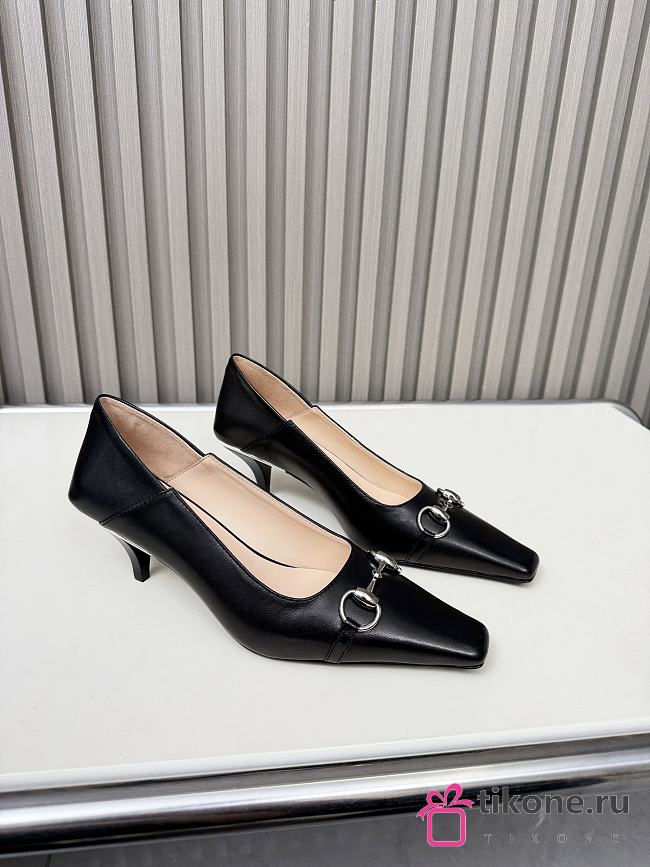 Gucci Women's Vittoria Pump Black 862776 55mm - 1