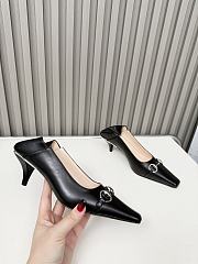 Gucci Women's Vittoria Pump Black 862776 55mm - 6