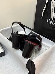 Chanel Slingbacks Lambskin & Patent Calfskin Black  - 5