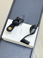 YSL Franciane Mules In Smooth Leather Black 7.5cm - 2