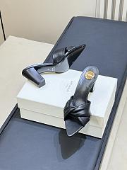 YSL Franciane Mules In Smooth Leather Black 7.5cm - 4