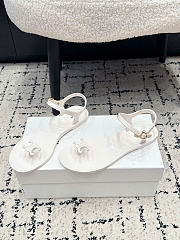 Celine Jelly Bay Sandal In Eco Certified PVC White - 4