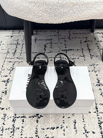 Celine Jelly Bay Sandal In Eco Certified PVC Black