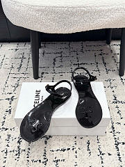 Celine Jelly Bay Sandal In Eco Certified PVC Black - 3