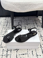 Celine Jelly Bay Sandal In Eco Certified PVC Black - 2