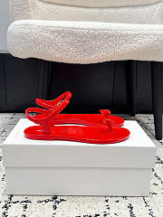 Celine Jelly Bay Sandal In Eco Certified PVC Red - 5