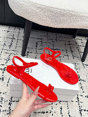 Celine Jelly Bay Sandal In Eco Certified PVC Red - 3