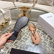 Celine Penny Sandal In Supple Calfskin Brown - 3
