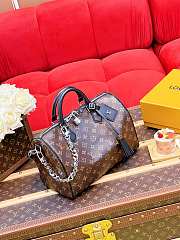 LV Speedy Soft 30 Dark Monogram Canvas Black M12243 - 30x21x17cm - 5