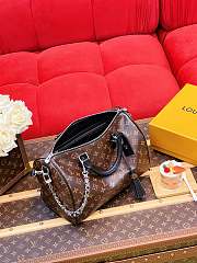LV Speedy Soft 30 Dark Monogram Canvas Black M12243 - 30x21x17cm - 3