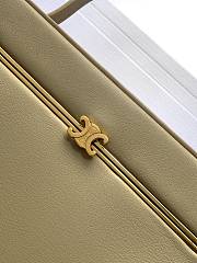 Celine Rectangle In Supple Calfskin Deep Ivory - 24x14x6cm - 2