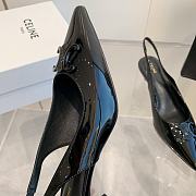 Celine Slingback Alma In Patent Calfskin Black 50mm - 6