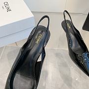 Celine Slingback Alma In Patent Calfskin Black 50mm - 2